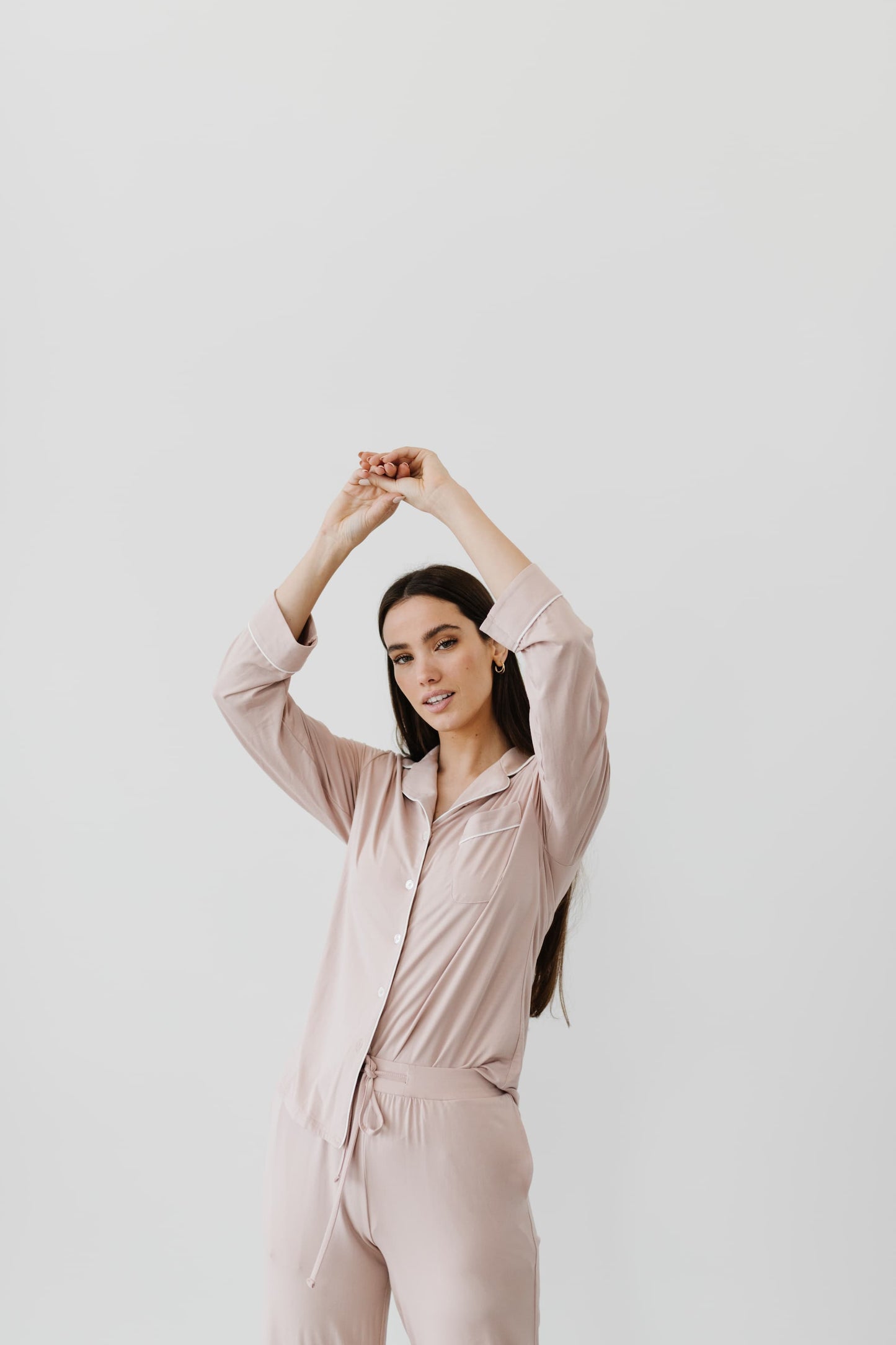 Women's Long Sleeve Stretch-Knit Bamboo Pajama Set - TALL