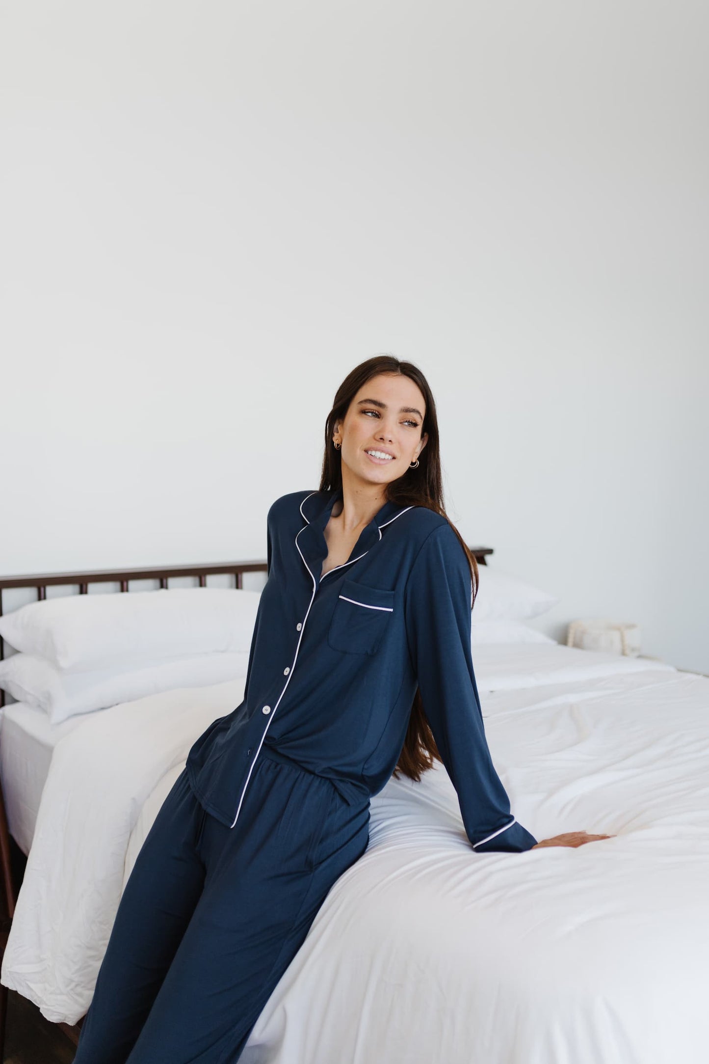 Women's Long Sleeve Stretch-Knit Bamboo Pajama Set - TALL